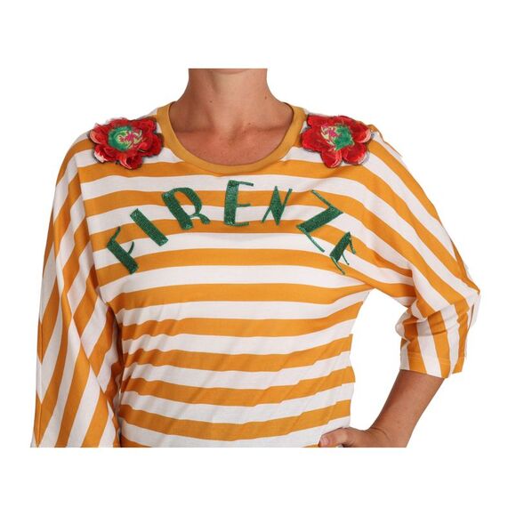 Dolce & Gabbana Firenze Top TSH2382 34 sleeve Women Orange Tops & T-Shirts - Picture 3 of 4